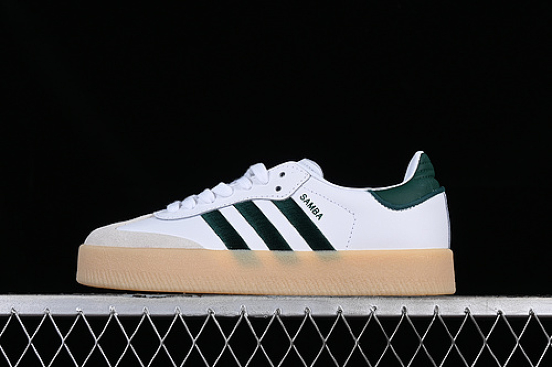 Adidas [ID0440]-[SAMBA VEGAN WHITE/BLACK/GREEN]-[WOMAN:36-39]-[MAN:40-45] - Image 2