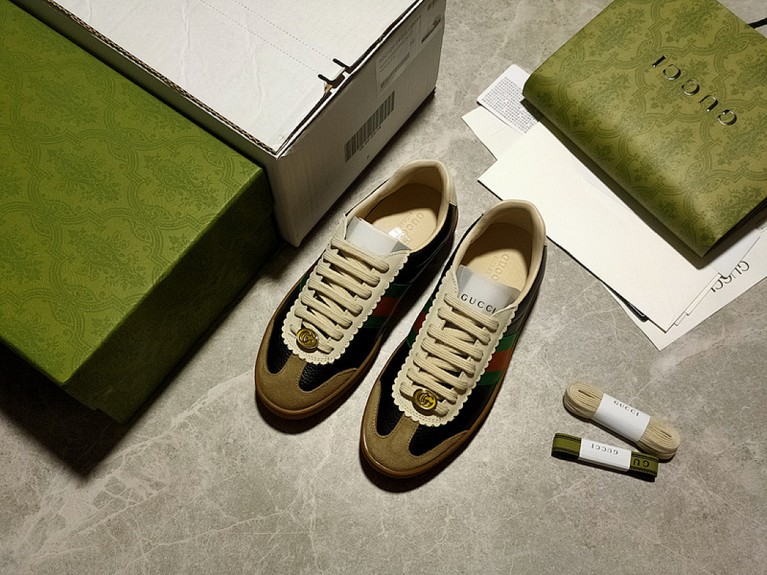 Gucci [GU*CCI ACE EMBROIDERED LOW-TOP SNEAKER BLACK/BROWN/GREEN-RED]-[UNISEX:35-44] - Image 10