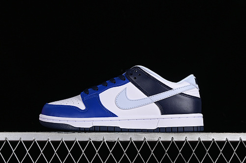 Nike SB DUNK LOW WHITE/FOOTBALL GREY/GAME ROYAL/MIDNIGHT NAVY · FQ8826-100, photo 1