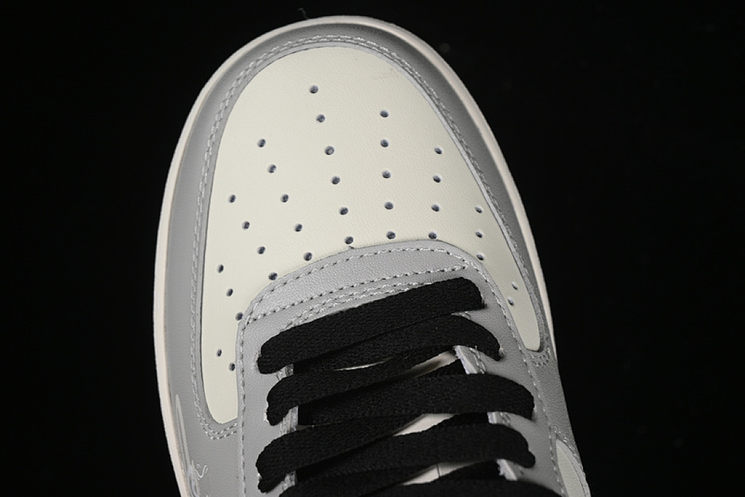 Nike [DO7471-991]-[AIR FORCE 1 07 LOW QUIT SMOKING WHITE/GREY/BLACK]-[WOMAN:36-39]-[MAN:40-45] - Image 10