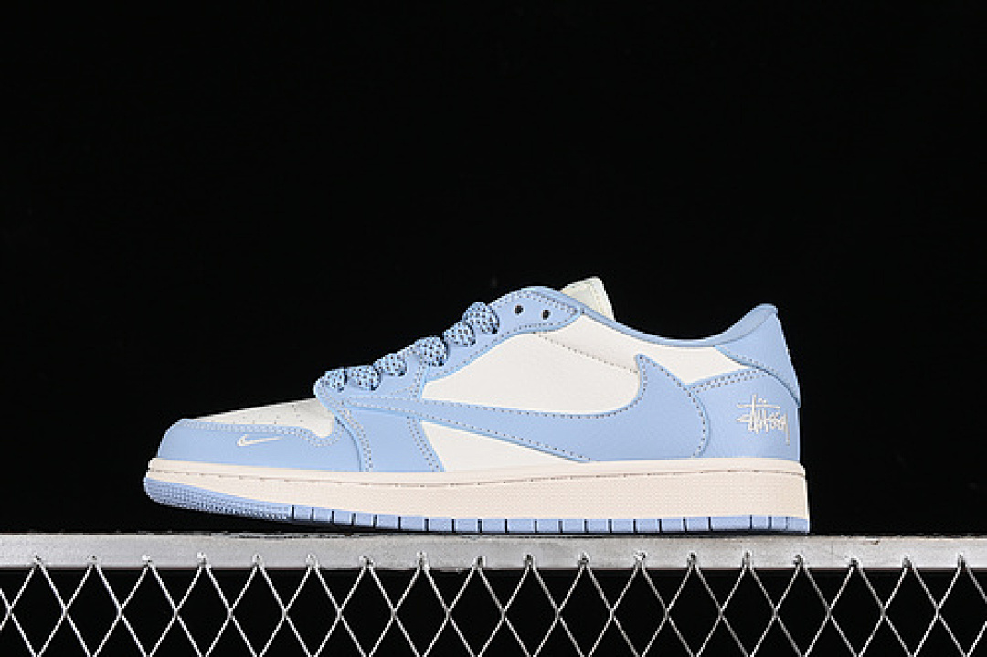 Jordan [BB6588-101]-[TRAVIS SCOTT X FRAGMENT DESIGN AIR JORDAN 1 LOW OG SP WHITE/BLUE]-[36-45], photo 1