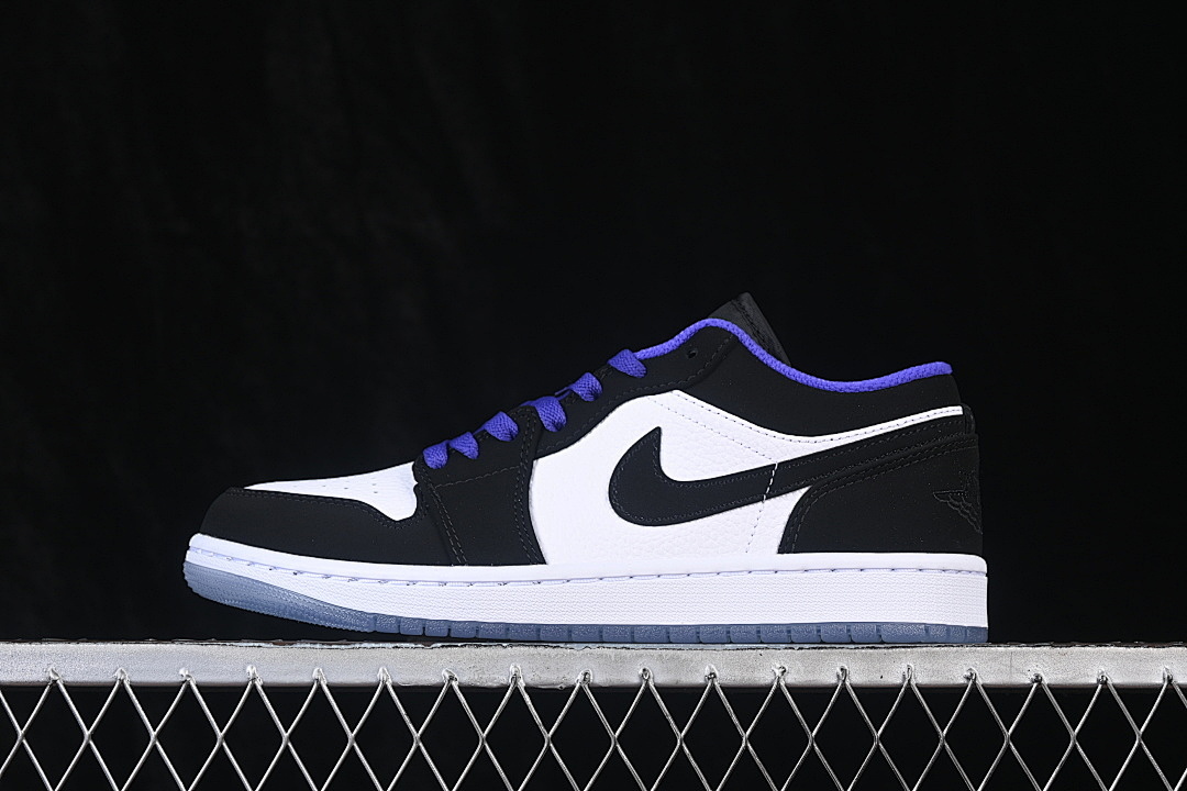 Jordan [553558-108]-[JORDAN 1 LOW WHITE/BLACK-DARK CONCORD]-[WOMAN:39]-[MAN:40-46], photo 1