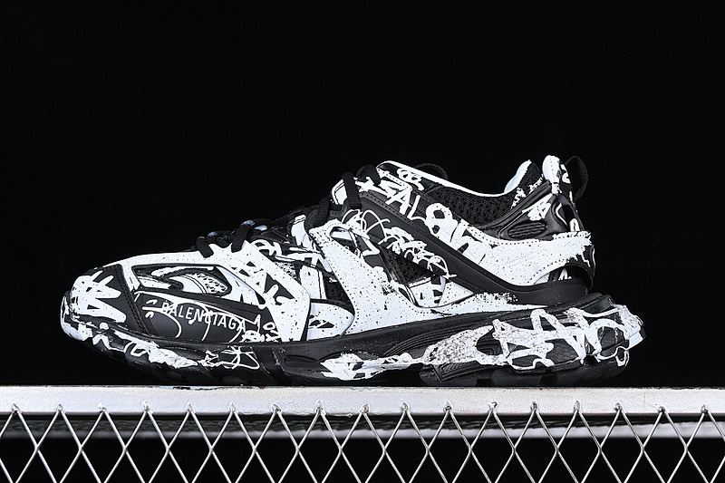 Balenciaga TRACK SNEAKER TESS S.GOMMA RES BI WHITE/BLACK · W3RRA1090, photo 1