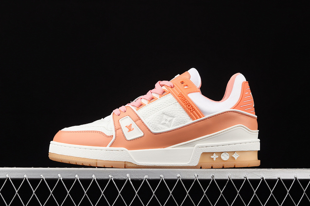 Louis Vuitton Louis Vuitton [L*V 2021SS SHOES WHITE/LIGHT ORANGE/PINK]-[MAN:38-45], photo 1