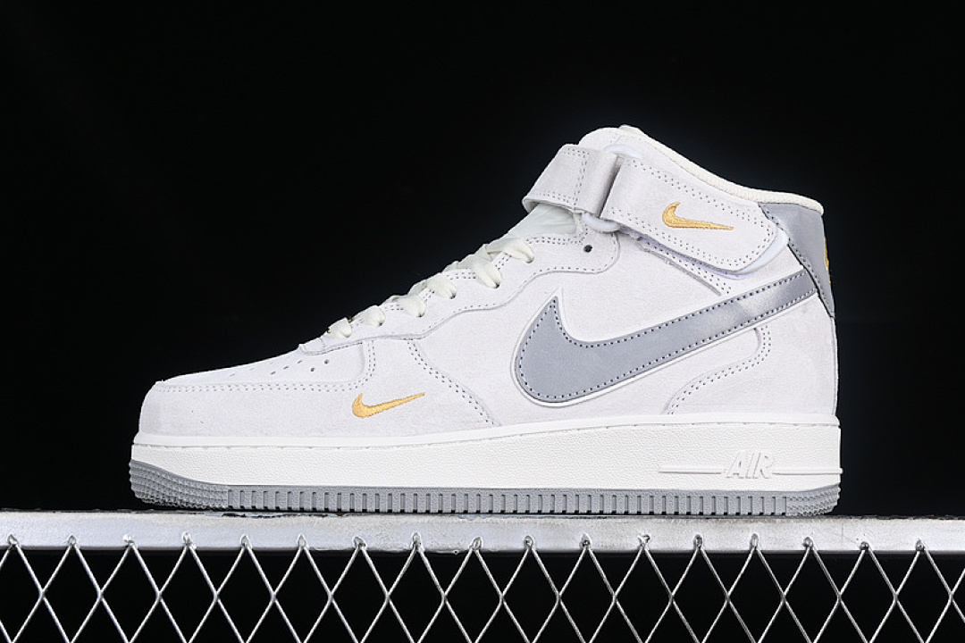 Nike [KG3031-012]-[AIR FORCE 1 07 MID WHITE/GREY]-[WOMAN:36-39]-[MAN:40-45], photo 1