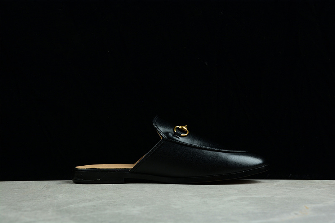 Gucci [GU*CCI SLIP-ON FLATS BLACK/BLACK/GOLD]-[WOMAN:35-40] - Image 8