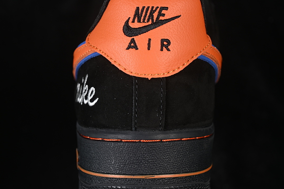 Nike [FV3694-109]-[AIR FORCE 1 07 LOW CASUAL SNEAKERS BLACK/ORANGE/BLACK]-[WOMAN:36-39]-[MAN:40-45] - Image 7