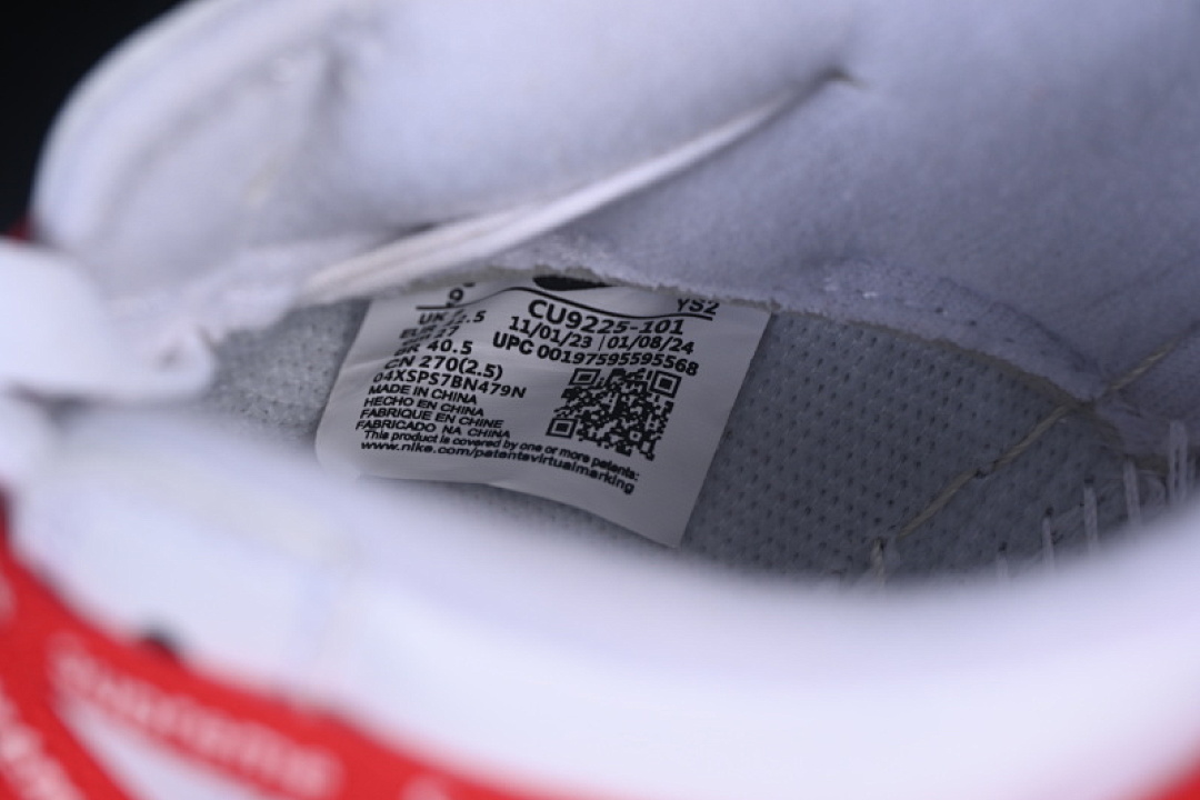 Nike [UP9225-101]-[AIR FORCE 1 07 LOW CASUAL SNEAKERS WHITE/RED]-[WOMAN:36-39]-[MAN:40-45] - Image 5