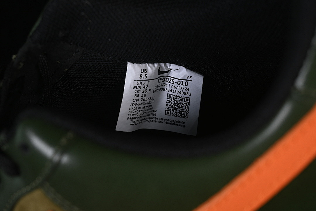 Nike [XY9025-010]-[AIR FORCE 1 07 LOW GREEN/ORANGE]-[WOMAN:36-39]-[MAN:40-45] - Image 6