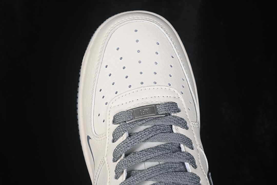 Nike [JP8028-074]-[AIR FORCE 1 07 LOW CASUAL SNEAKERS WHITE/GREY/WHITE]-[WOMAN:36-39]-[MAN:40-45] - Image 10