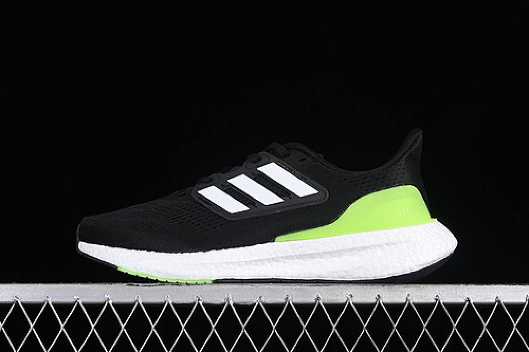 Unbranded [IF9657]-[PUREBOOST 23 WIDE CORE BLACK/CLOUD WHITE/GREEN SPARK]-[WOMAN:36-39]-[MAN:40-45], photo 1