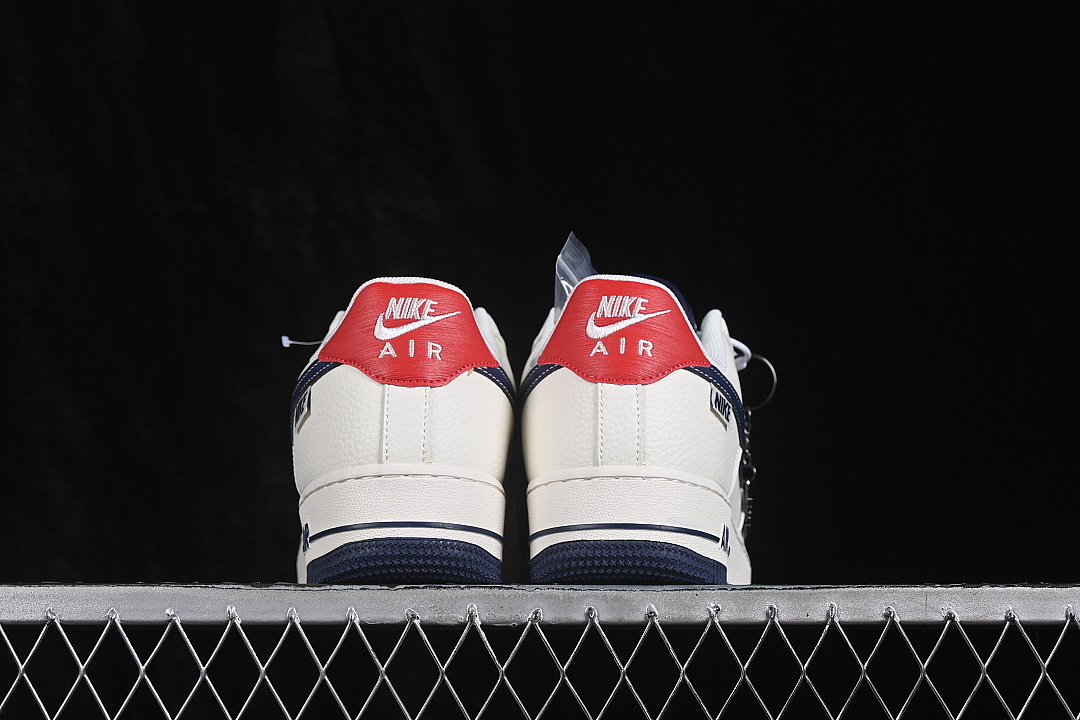 Nike [DN9688-124]-[AIR FORCE 1 07 LOW CASUAL SNEAKERS WHITE/NAVY BLUE/RED]-[WOMAN:36-39]-[MAN:40-45] - Image 14
