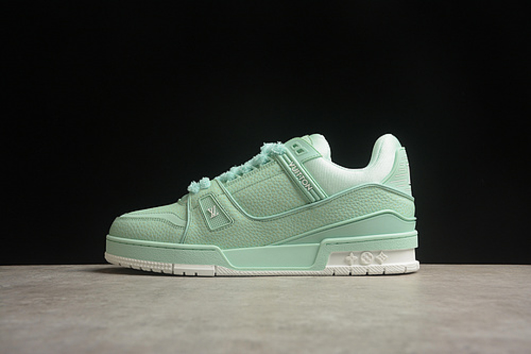 Louis Vuitton [2024TRAINER L*V LOUIS VUITTON TRAINER GREEN/WHITE]-[WOMAN:35-39]-[MAN:40-45] - Image 2