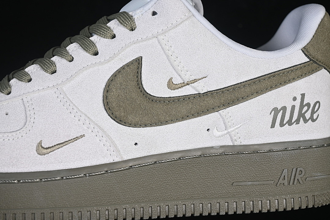 Nike [DF0188-122]-[AIR FORCE 1 07 LOW CASUAL SNEAKERS BEIGE/GREEN]-[WOMAN:36-39]-[MAN:40-45] - Image 8
