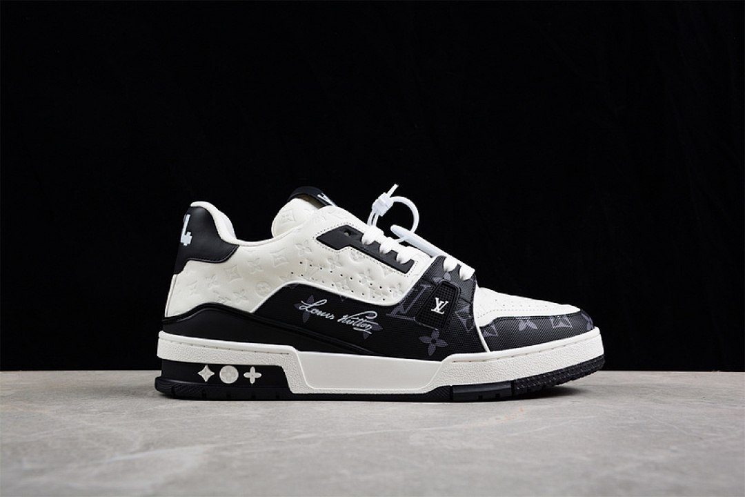 Louis Vuitton [L*V TRAINER LOW SNEAKERS WHITE/BLACK/WHITE]-[WOMAN:36-39]-[MAN:40-45] - Image 15