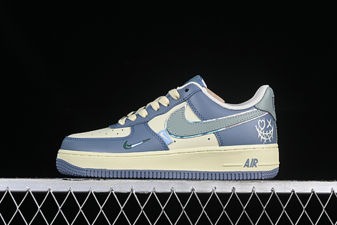 Nike [XL2312-333]-[AIR FORCE 1 07 LOW BLUE CLOWN BLUE/GREEN]-[WOMAN:36-39]-[MAN:40-45], photo 1
