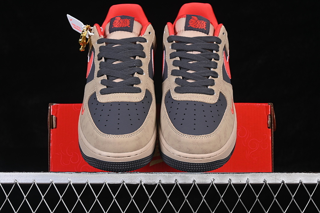 Nike [KD1688-002]-[AIR FORCE 1 07 LOW MOCHA BROWNISH/RED]-[WOMAN:36-39]-[MAN:40-45] - Image 13