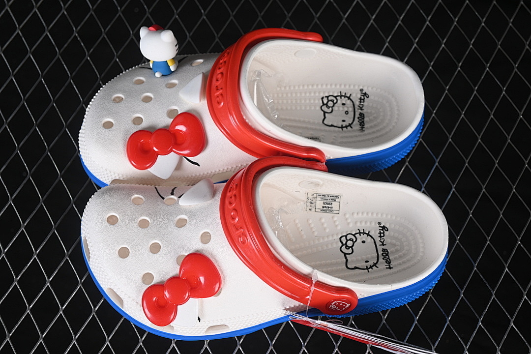 Crocs [CASUAL SLIP-ON SHOES WHITE/RED/BLUE]-[WOMAN:36-39]-[MAN:40-46] - Image 7