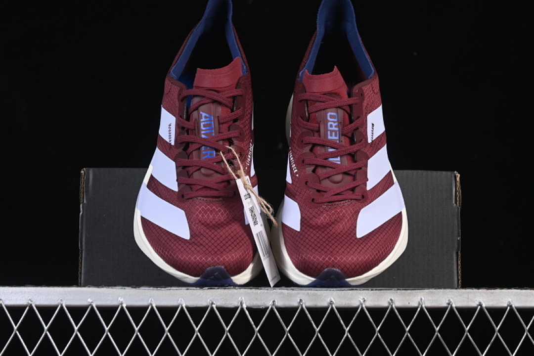 Adidas [JR1245]-[ADIZERO ADIOS 4 M WINE RED/WHITE]-[WOMAN:36-39]-[MAN:40-46] - Image 13