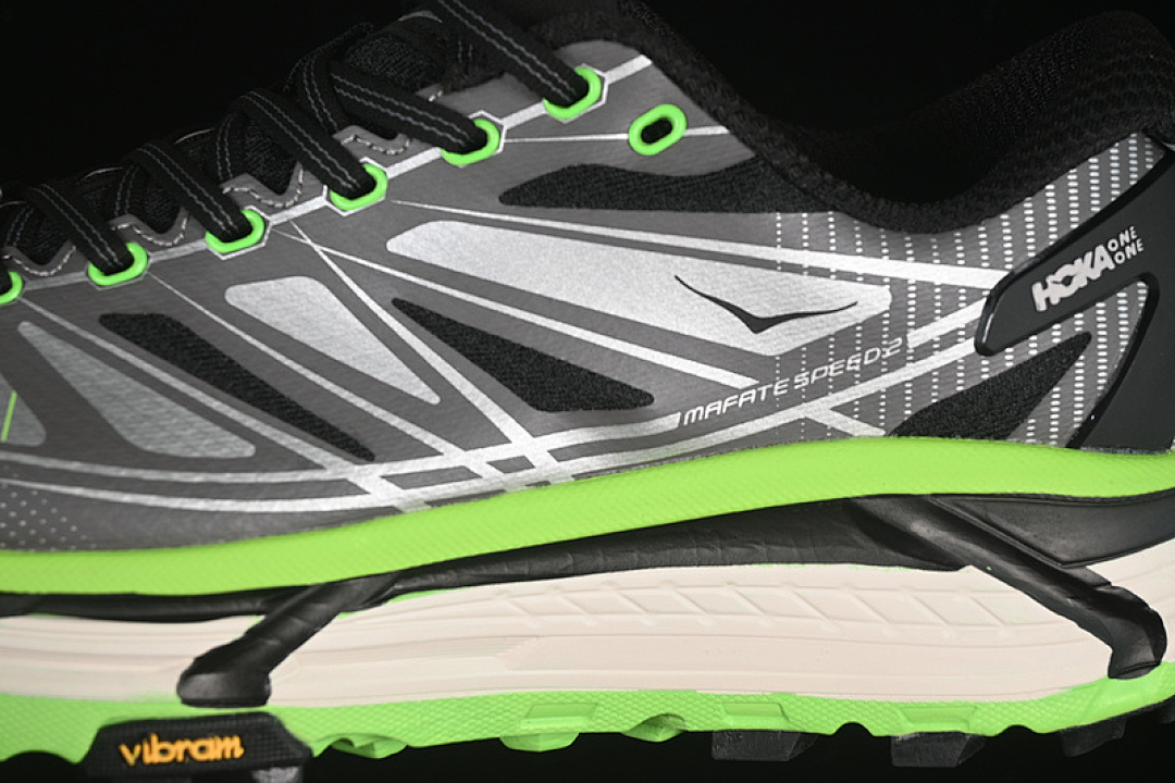 Hoka [1126851 BCKLC]-[HOKA MAFATE SPEED 2 BLACK/GREY/GREEN/WHITE]-[WOMAN:36-39]-[MAN:40-45] - Image 8