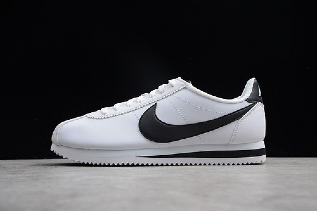 Unbranded [807471-101]-[CLASSIC CORTEZ LEATHER FORREST GUMP WHITE/WHITE/BLACK]-[UNISEX:36-44.5]-[OG00110], photo 1