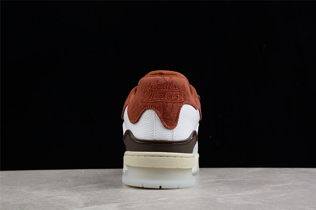 Louis Vuitton [L*V LOW TRAINER SNEAKERS WHITE/BROWN/BLACK]-[MAN:38-45] - Image 11