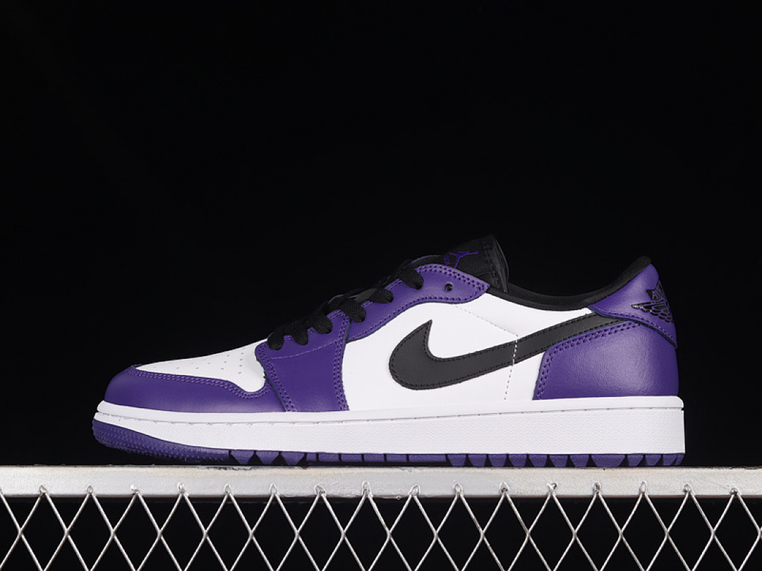 Jordan [DD9315-105]-[AIR JORDAN 1 LOW GOLF WHITE/COURT PURPLE/UNIVERSITY RED/BLACK]-[UNISEX:36-46], photo 1