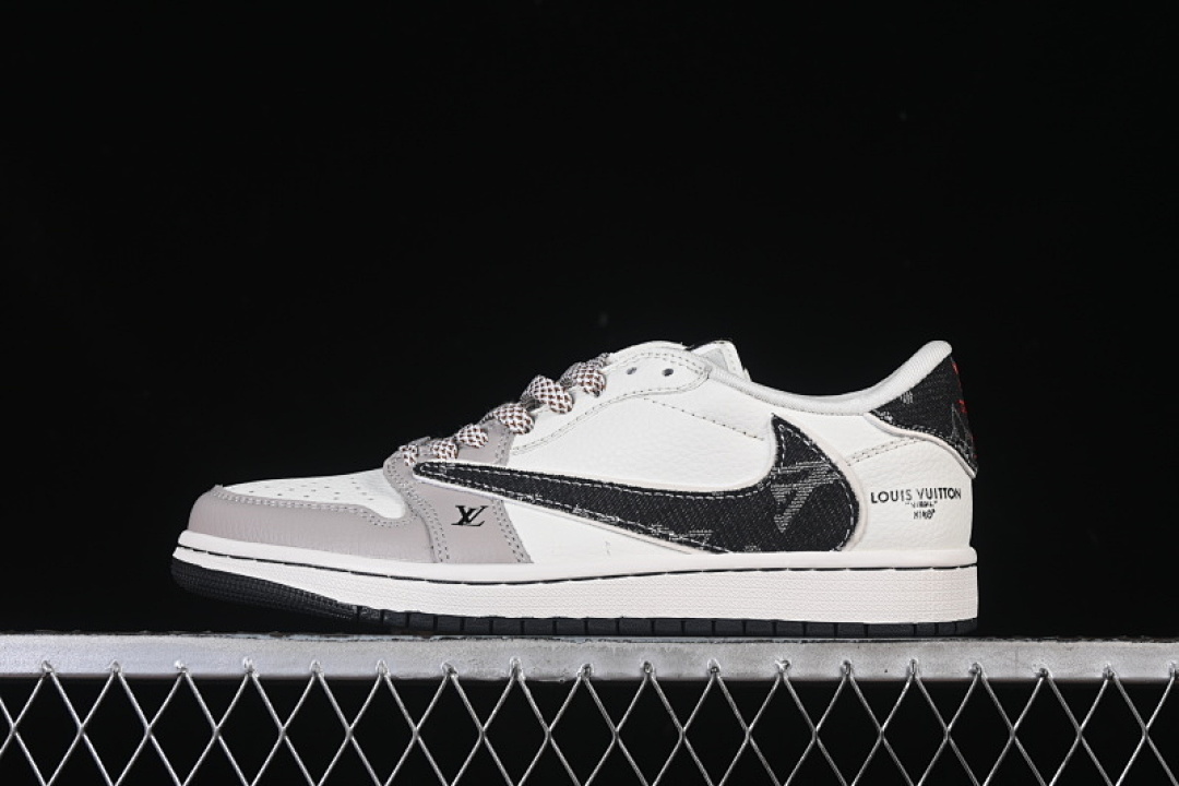 Jordan [JW1188-143]-[TRAVIS SCOTT X FRAGMENT DESIGN AIR JORDAN 1 LOW OG SP WHITE/GREY/BLACK]-[36-45], photo 1