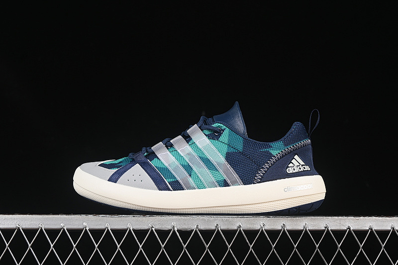 Christian Louboutin Christian Louboutin CLIMACOOL BOAT LACE GRAPHIC WHITE/GREY/BLUE/GREEN · BA8396, photo 1