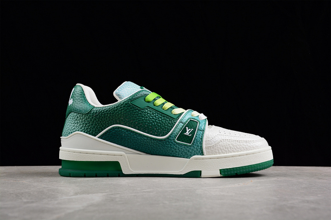Louis Vuitton [L*V TRAINER SPORTS SHOES DARK GREEN/LIGHT GREEN/WHITE]-[MAN:38-45] - Image 14