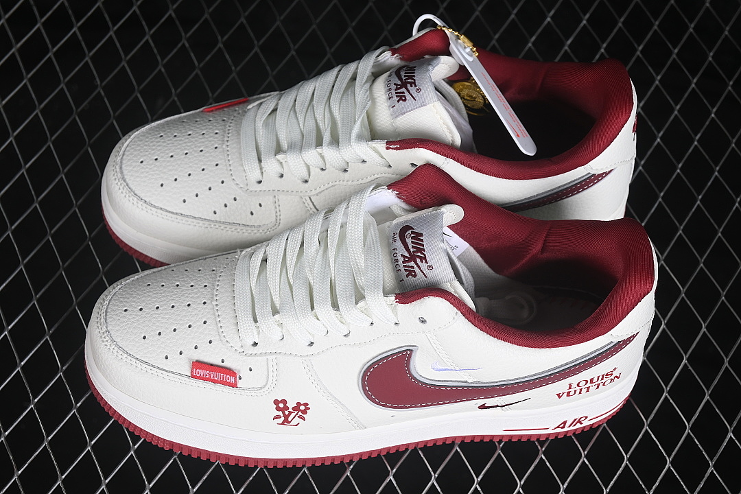 Nike [WY0655-103]-[AIR FORCE 1 07 LOW CASUAL SNEAKERS WHITE/RED/WHITE]-[WOMAN:36-39]-[MAN:40-45] - Image 11
