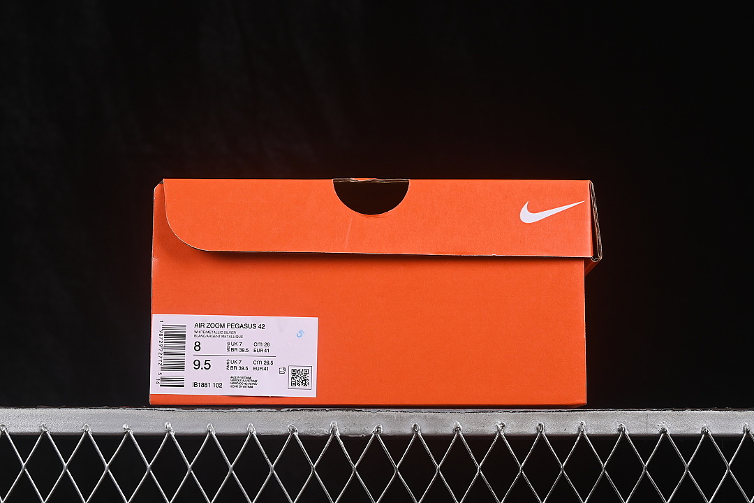 Nike [IB1881-102]-[AIR ZOOM PEGASUS 42 BREATHABLE SHOES WHITE/SILVER]-[WOMAN:36-39]-[MAN:40-46] - Image 11