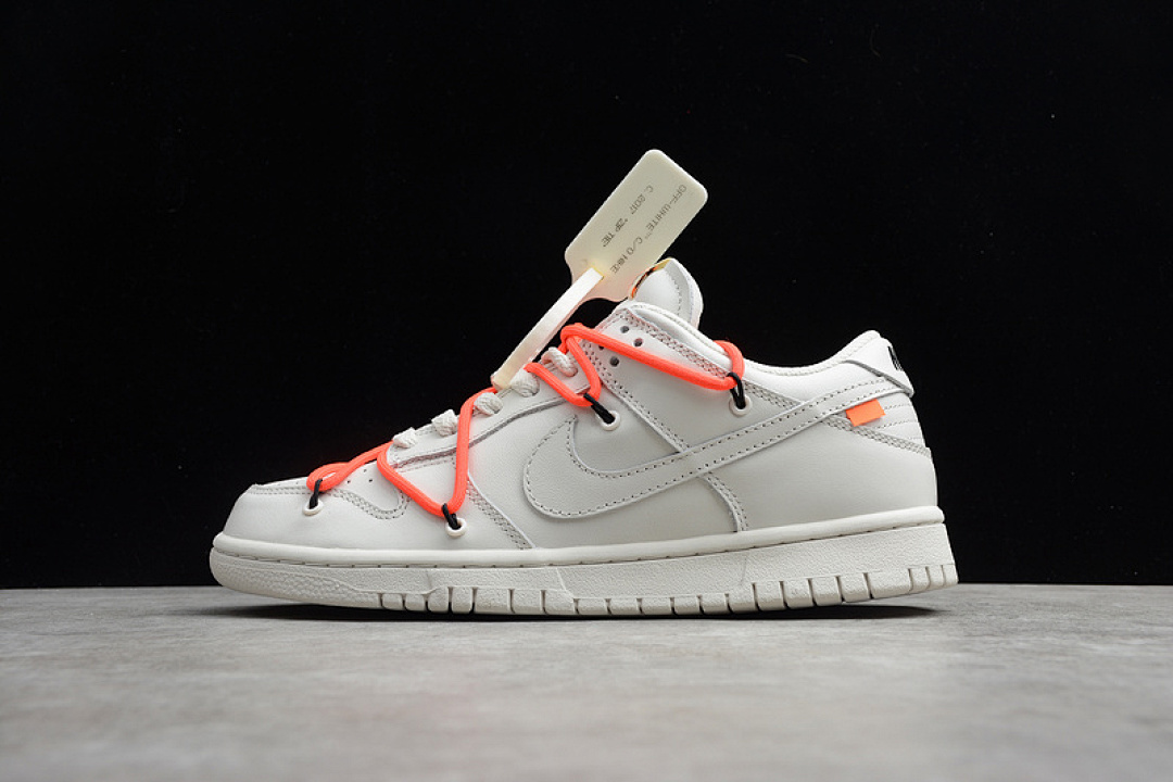 Off-White Nike OW X SB DUNK LOW LOT WHITE/WHITE/ORANGE · CT0856-900, photo 1