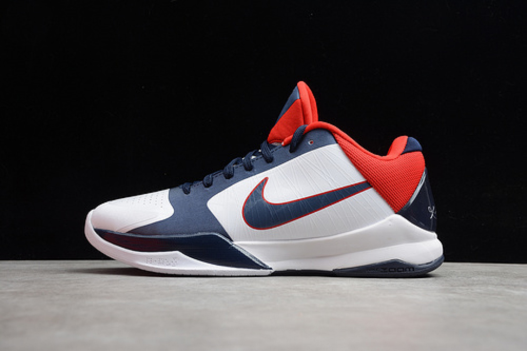 Nike Nike ZOOM KOBE V X WHITE/OBSIDIAN-SPORT RED · 386430-103, photo 1