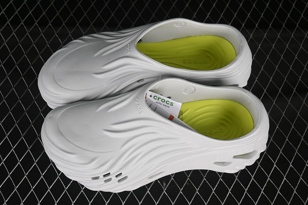 Crocs [CROCS EVA CLASSIC SIMPLE CASUAL BEACH HOLE SLIPPERS SANDALS GREY/GREEN]-[MAN:39-46] - Image 8