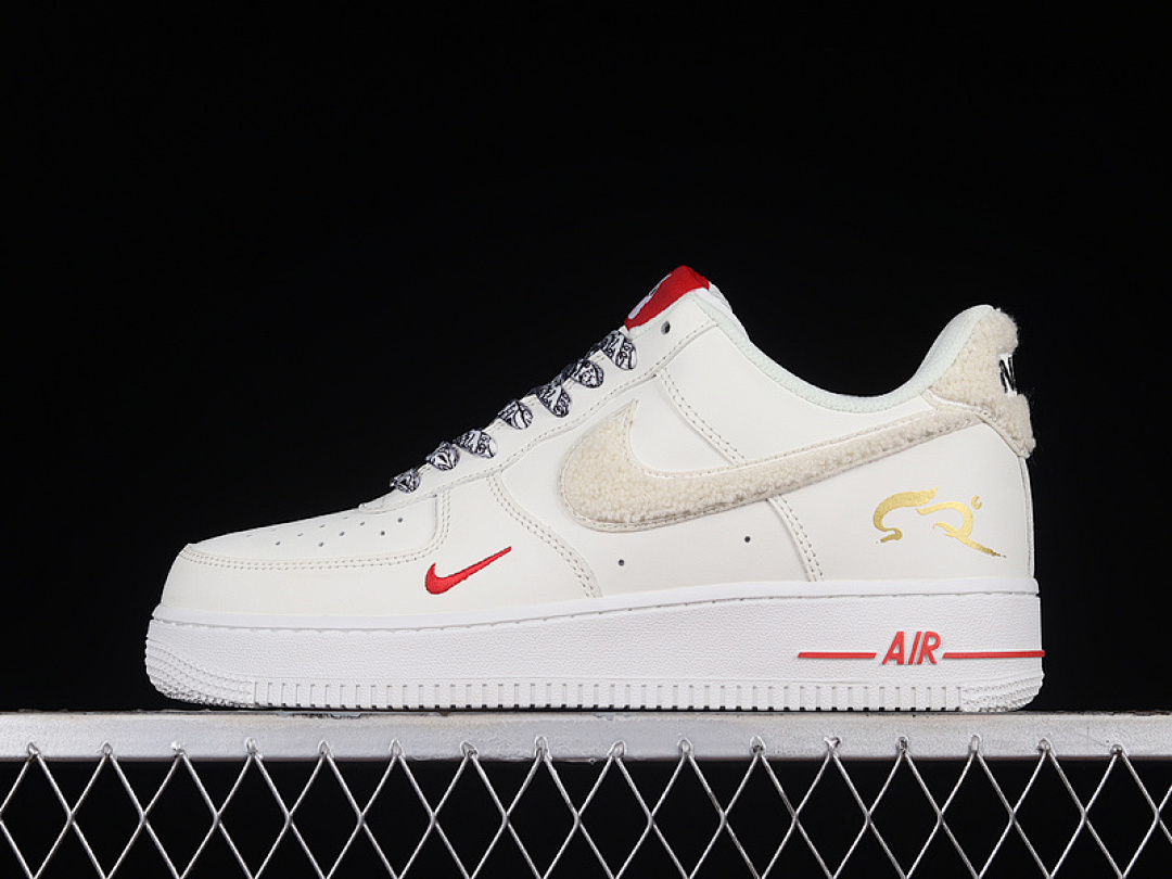 Nike [BS9055-815]-[AIR FORCE 1 LOW 07 WHITE/RED/BLACK]-[WOMAN:36-39]-[MAN:40-45], photo 1