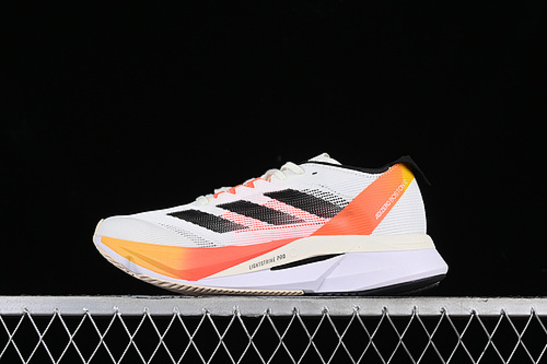 ADIZERO BOSTON 12 M IVORY/CORE BLACK/SOLAR RED · IG3320, photo 1