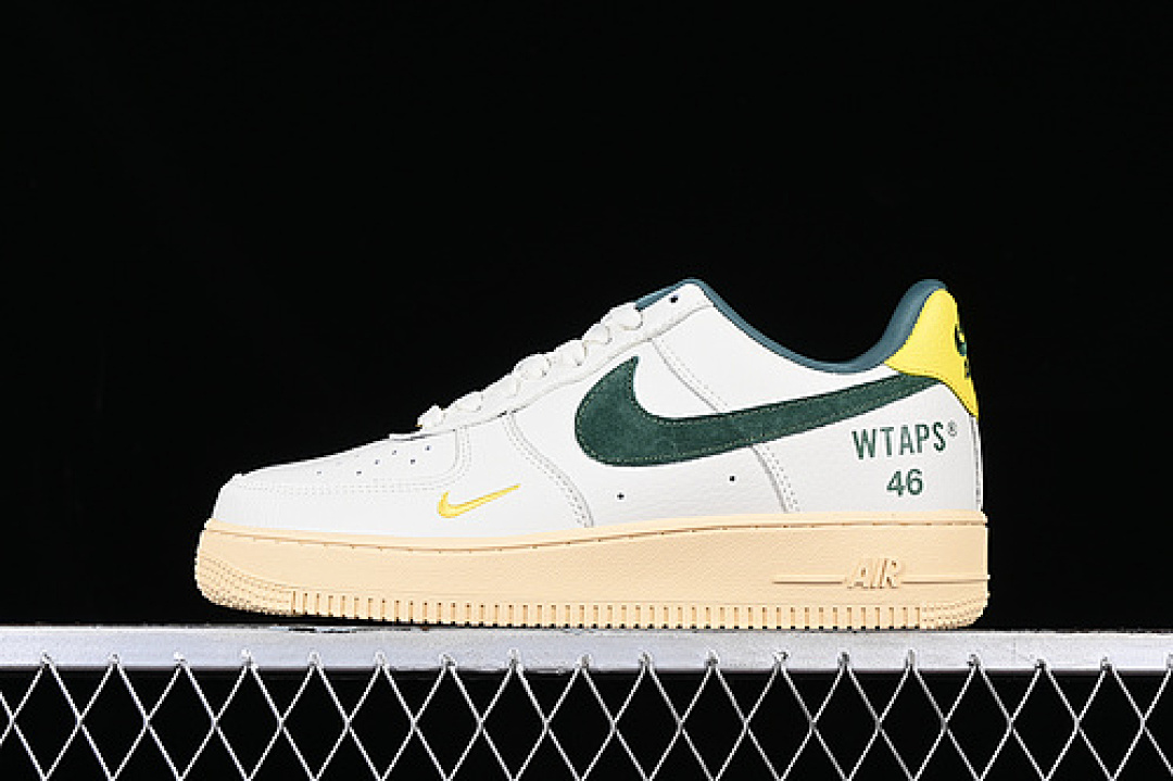 Nike [BS9055-745]-[AIR FORCE 1 07 LOW WHITE/YELLOW/GREEN]-[WOMAN:36-39]-[MAN:40-45], photo 1