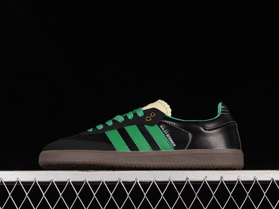 Adidas Adidas WALES BONNER SAMBA VEGAN OG SHOES CORE BLACK/GREEN/BEIGE · S42590, photo 1
