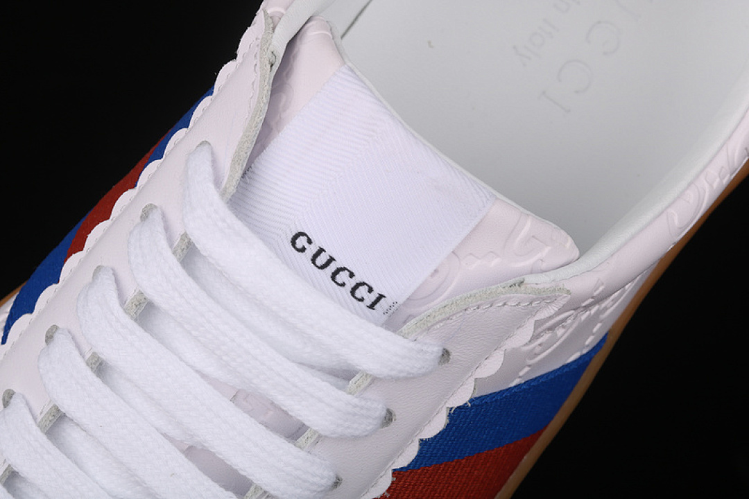 Gucci [GU*CCI ACE EMBROIDERED LOW-TOP SNEAKER WHITE/BLUE/RED]-[UNISEX:35-44] - Image 9