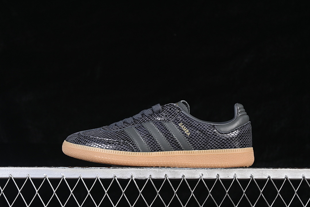 Adidas [JQ3532]-[SAMBA OG SNAKESKIN BLACK CORE BLACK/GREY SIX/GUM 3]-[WOMAN:35-39]-[MN:40-45], photo 1