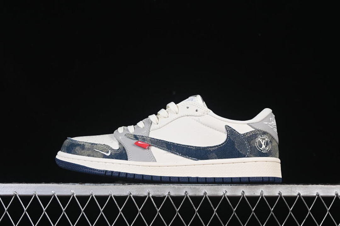 Jordan TRAVIS SCOTT X FRAGMENT DESIGN AIR Jordan 1 LOW OG SP WHITE/GREY/BLACK · LD2028-048, photo 1