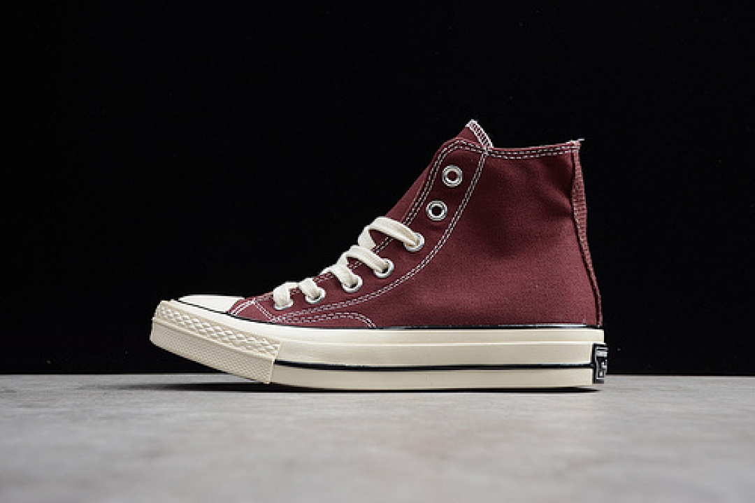Converse [162051C]-[CHUCK 70 CLASSIC HIGH TOP DARK BURGUNDY/BLACK/EGRET]-[UNISEX:35-44]-[OG00100], photo 1
