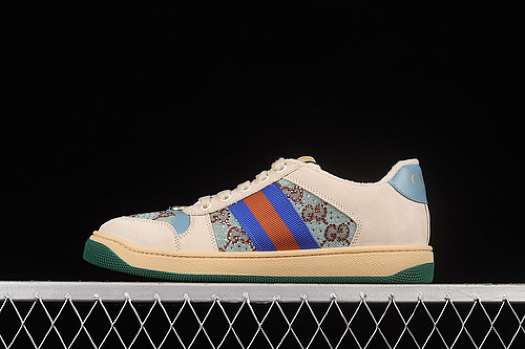 Gucci [GU*CCI DISTRESSED SCREENER SNEAKERS BLUE/RED/BEIGE]-[WOMAN:35-40] - Image 2