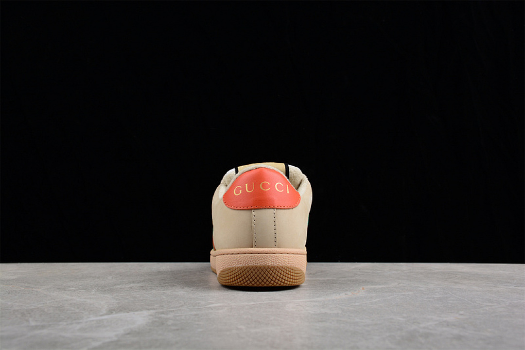 Gucci [GU*CCI DISTRESSED SCREENER SNEAKER BEIGE/GREEN/YELLOW-RED]-[WOMAN:35-39]-[MAN:40-45] - Image 12
