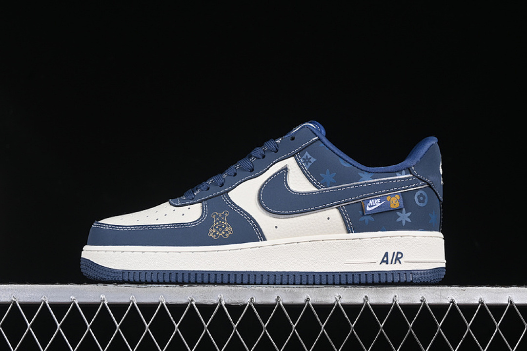 Nike [KK1988-054]-[AIR FORCE 1 07 LOW WHITE/BLUE]-[WOMAN:35.5-39]-[MAN:40-45], photo 1