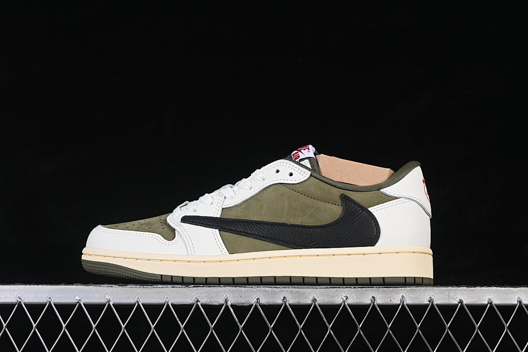 Jordan [DM7866-200]-[AIR JORDAN 1 LOW OG AJ1 ARMY GREEN/WHITE/BLACK/RED/BEIGE]-[MAN:40-48.5], photo 1