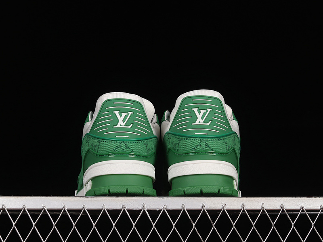 Louis Vuitton [L*V FASHION CATWALK SNEAKERS WHITE/WHITE/GREEN]-[MAN:38-46] - Image 13