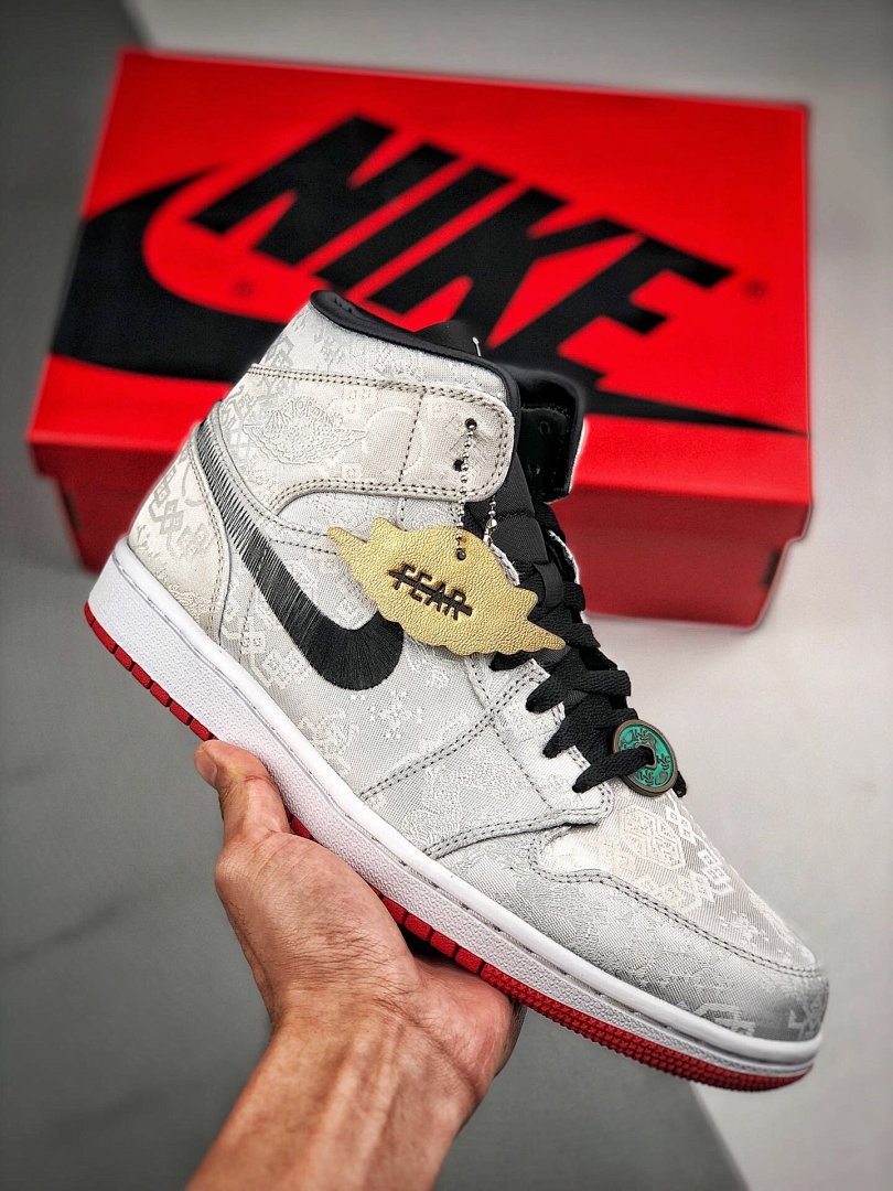 Jordan [CU2804-100]-[CLOT X AIR JORDAN 1 MID FEARLESS SILVER/BLACK-RED]-[MAN:40-46], photo 1