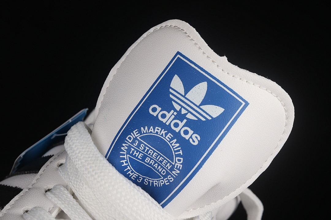 Adidas [FW2427]-[SAMBA VEGAN SHOES CLOUD WHITE/CORE BLACK/BLUE]-[MAN:39-45] - Image 9